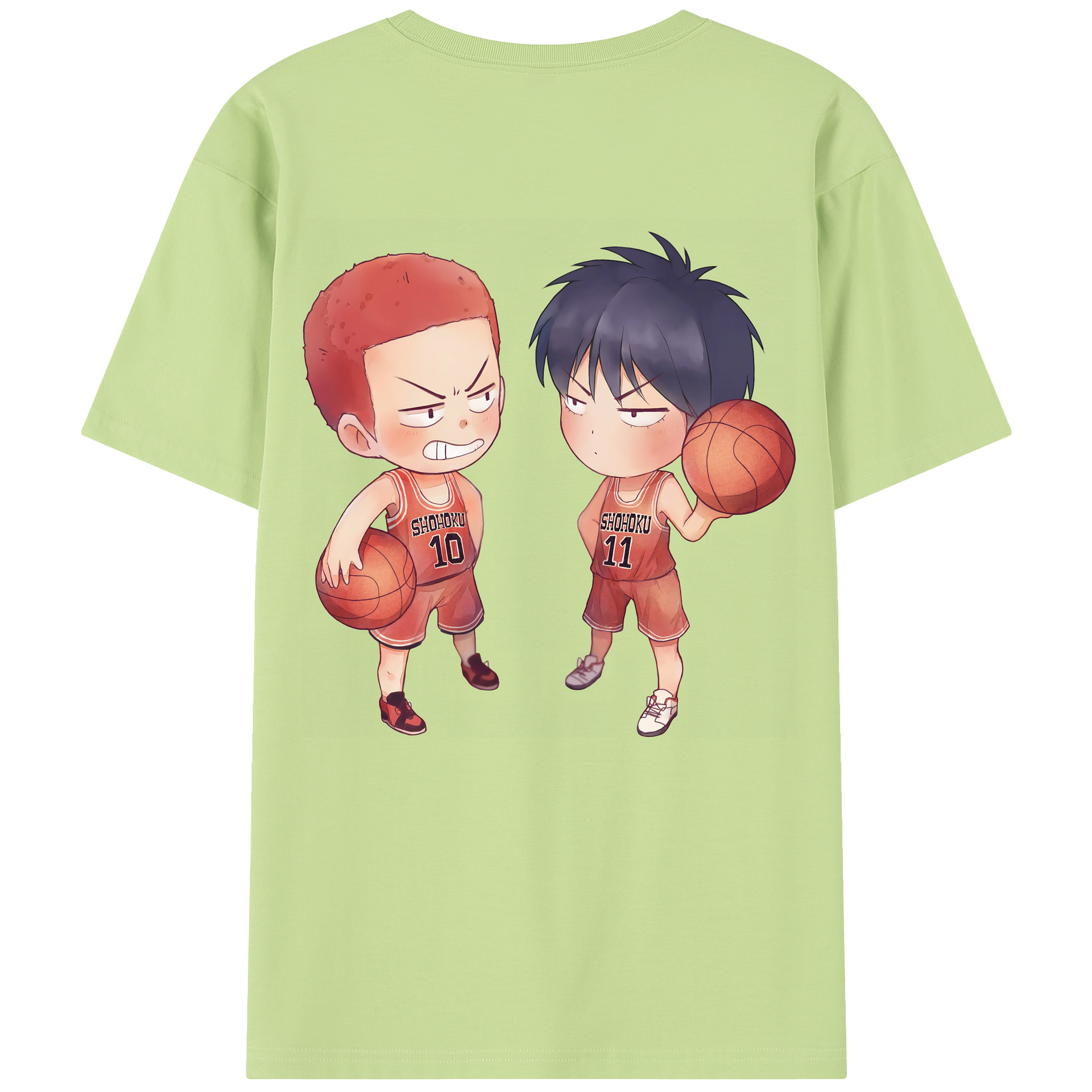 SLAM DUNK／スラムダンク 綿100％半袖Tシャツ（背面プリント）
